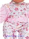 Chou Chou 36 cm Jumpsuit roze/bloemetjes - 1 - Thumbnail