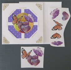 Vlinders bij de paarse harten