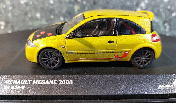Renault Megane RS r26 2008 geel 1/43 Solido Sol068 - 0