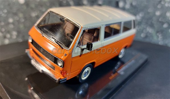 VW T3 type 2 Caravelle oranje 1/43 Ixo V906 - 1