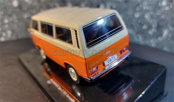 VW T3 type 2 Caravelle oranje 1/43 Ixo V906 - 2