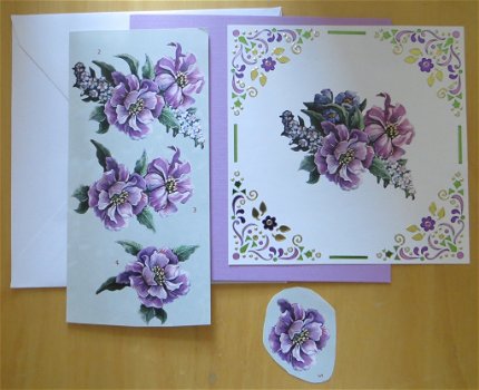Bloemen ---> Paars (paarse kaart) - 0