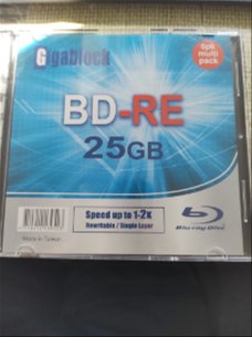 Blu-ray rewritable 25GB gigablock