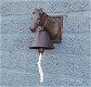 Deurbel met paard, gietijzer , paard , deurbel , bel - 2 - Thumbnail