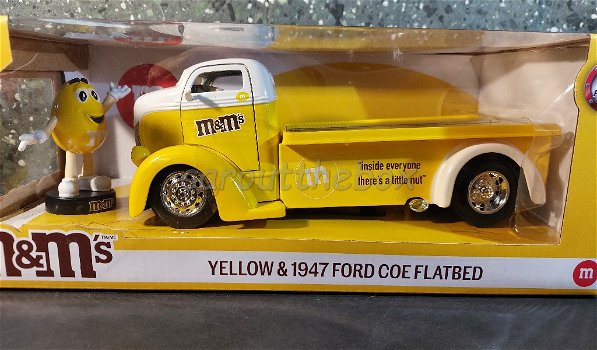 1947 Ford COE flatbed & Yellow 1/24 Jada - 0