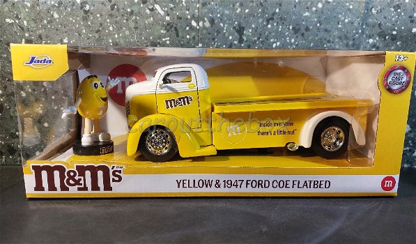 1947 Ford COE flatbed & Yellow 1/24 Jada - 2