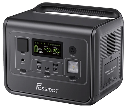 FOSSiBOT F800 Portable Power Station, 512Wh LiFePO4 Solar Generator - 0