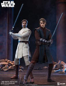 Sideshow Star Wars The Clone Wars Anakin Skywalker Obi-Wan Kenobi set