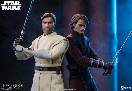 Sideshow Star Wars The Clone Wars Anakin Skywalker Obi-Wan Kenobi set - 1