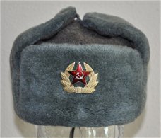 Russische militaire leger bontmuts Sovjet Oesjanka