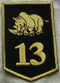 Embleem, Mouw, DT2000, 13 Gemechaniseerde Brigade, KL, vanaf 2000.(Nr.4) - 1