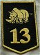 Embleem, Mouw, DT2000, 13 Gemechaniseerde Brigade, KL, vanaf 2000.(Nr.4) - 1 - Thumbnail