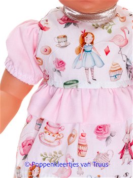 Baby Born 32 cm Jurk setje Alice in wonderland - 1