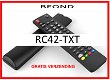 Vervangende afstandsbediening voor de RC42-TXT van BEOND. - 0 - Thumbnail