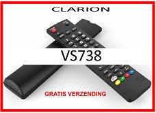 Vervangende afstandsbediening voor de VS738 van CLARION.