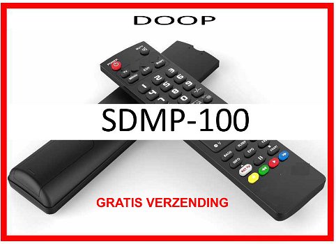Vervangende afstandsbediening voor de SDMP-100 van DOOP. - 0