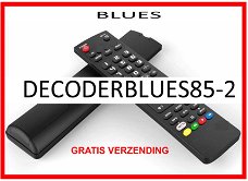 Vervangende afstandsbediening voor de DECODERBLUES85-2 van BLUES.