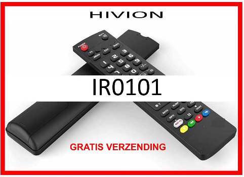 Vervangende afstandsbediening voor de IR0101 van HIVION. - 0