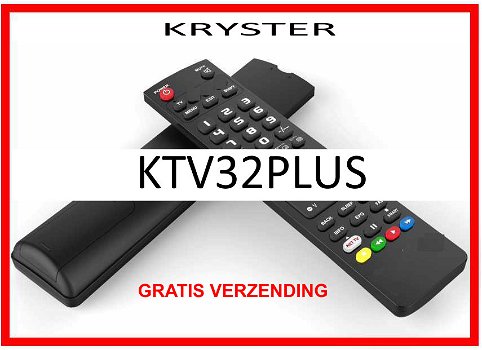 Vervangende afstandsbediening voor de KTV32PLUS van KRYSTER. - 0