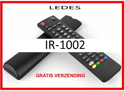 Vervangende afstandsbediening voor de IR-1002 van LEDES. - 0