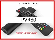 Vervangende afstandsbediening voor de PVR80 van MAPLIN.