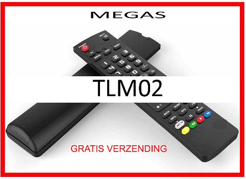 Vervangende afstandsbediening voor de TLM02 van MEGAS. - 0