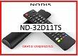 Vervangende afstandsbediening voor de ND-32D11TS van NODIS. - 0 - Thumbnail