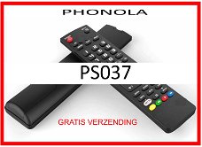 Vervangende afstandsbediening voor de PS037 van PHONOLA.