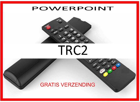 Vervangende afstandsbediening voor de TRC2 van POWERPOINT. - 0
