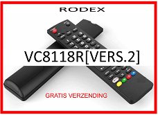 Vervangende afstandsbediening voor de VC8118R[VERS.2] van RODEX.