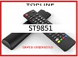 Vervangende afstandsbediening voor de ST9851 van TOPLINE. - 0 - Thumbnail