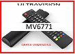 Vervangende afstandsbediening voor de MV6771 van ULTRAVISION. - 0 - Thumbnail