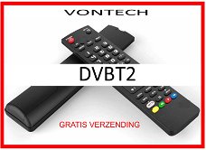 Vervangende afstandsbediening voor de DVBT2 van VONTECH.