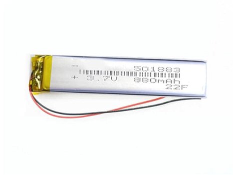 3.7V 880mA battery for YUHUIDA 501883 - 0