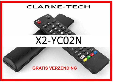 Vervangende afstandsbediening voor de X2-YC02N van CLARKE-TECH. - 0
