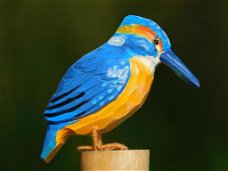 ijsvogel van hout , ijsvogel