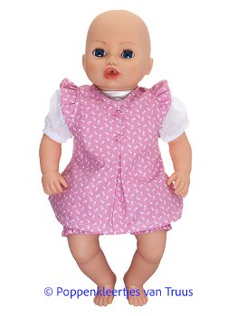 Baby Annabell 43 cm Overgooier setje roze/witte bloemetjes - 0