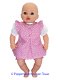 Baby Annabell 43 cm Overgooier setje roze/witte bloemetjes - 0 - Thumbnail