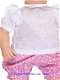Baby Annabell 43 cm Overgooier setje roze/witte bloemetjes - 3 - Thumbnail