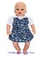 Baby Annabell 43 cm Overgooier setje blauw/wit/bloemen - 0 - Thumbnail