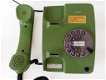 Vintage groene telefoon met draaischijf - 2 - Thumbnail