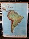 Grote landkaart / schoolkaart Zuid-Amerika - 0 - Thumbnail