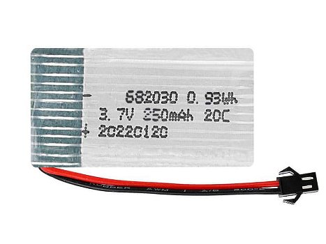 3.7V 250mAh/0.93WH battery compatible model UDIRC 682030 - 0