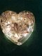 Prachtig groot epoxy hars hart met bloemen , hart met lichtje - 2 - Thumbnail