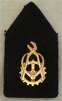 Kraagspiegel, Embleem DT, Regiment Technische Troepen, Koninklijke Landmacht, tot 2000.(Nr.1) - 1