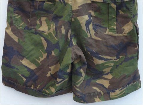 Broek, Kort, Gevechts, Uniform, KL, M93, Woodland Camouflage, maat: 0000/8090, 1994.(Nr.9) - 5