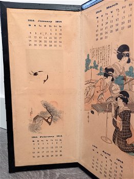 Japanse Kalender 1914 zeldzaam - 6