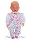 Baby Born 32 cm Jumpsuit roze/blauwe bloemetjes - 0 - Thumbnail