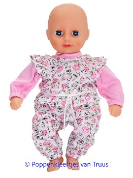 My First Annabell 30 cm Jumpsuit roze/roosjes - 0