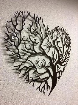 levensboom , hart , wandornament - 0